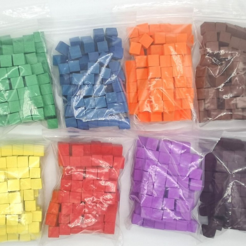 Board Game Catan - 100 unidades/lotes 10mm cubos de madeira